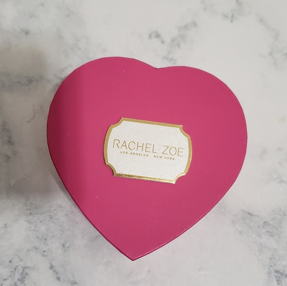 NWT Rachel Zoe heart shaped sterling silver necklace brand NEW - Picture 2 of 2